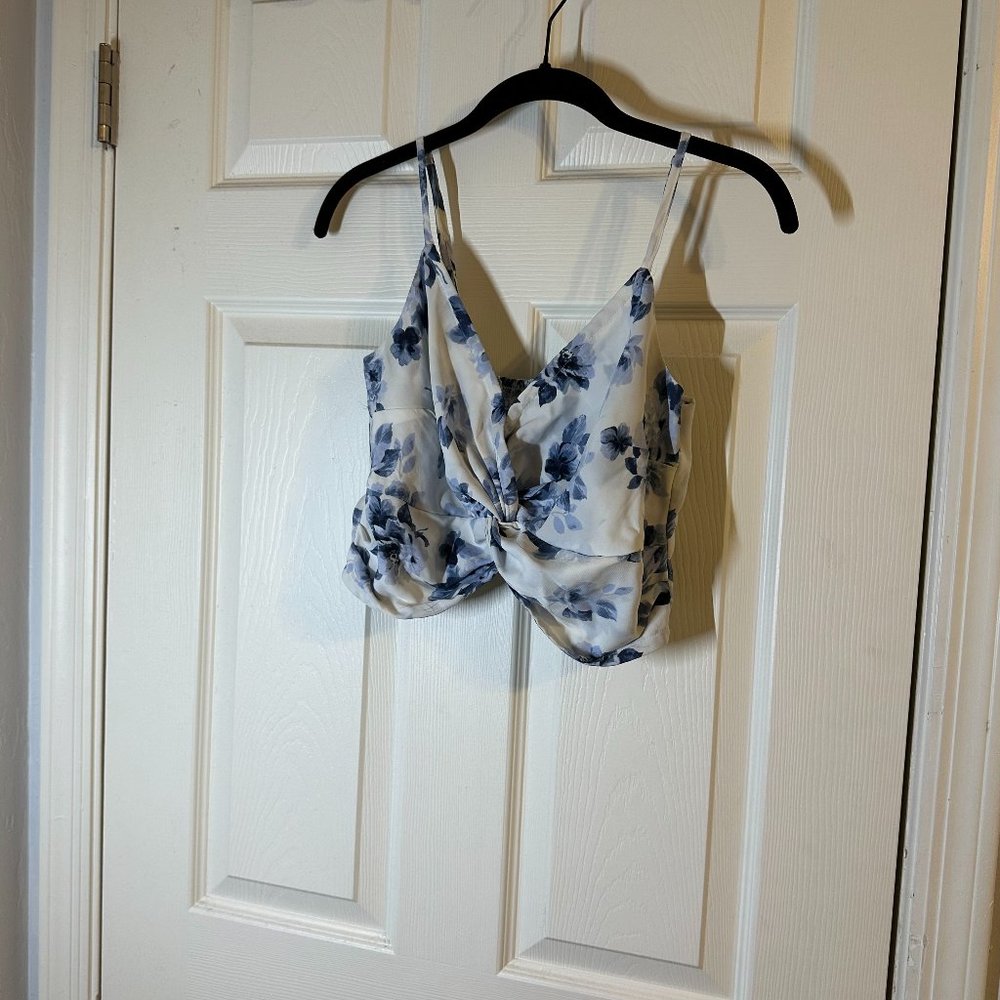 A&F Floral Cropped Top